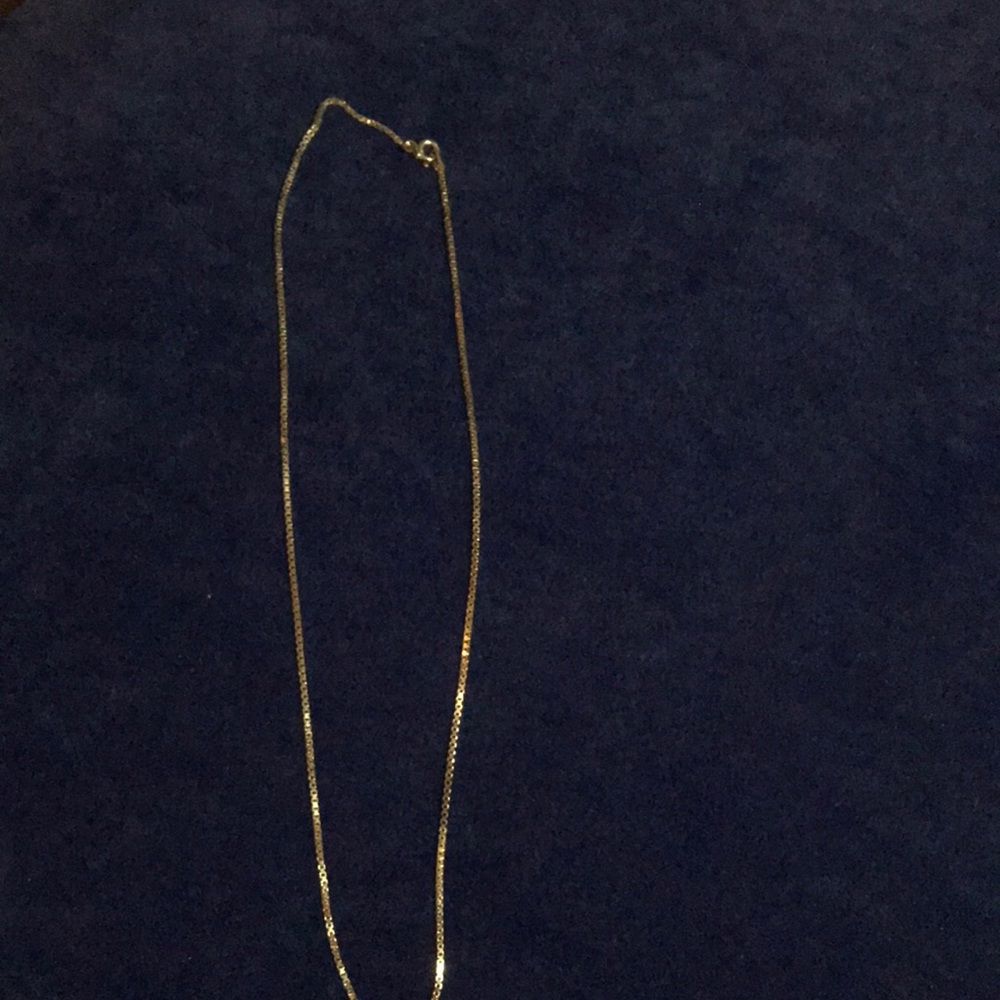 Sterling Silver Box link necklace